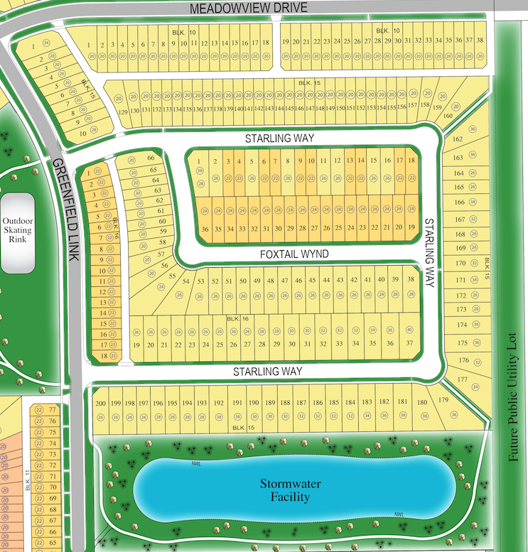 Lot Map Single Family & Duplex